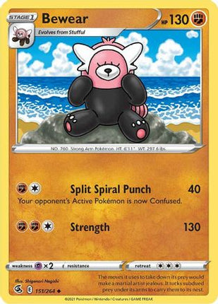 Bewear - 151/264 [SWSH08: Fusion Strike] Reverse Holofoil