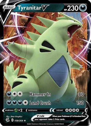 Tyranitar V - 158/264 [SWSH08: Fusion Strike] Holofoil
