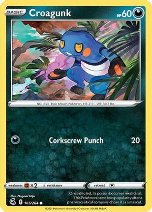 Croagunk - 165/264 [SWSH08: Fusion Strike] Reverse Holofoil