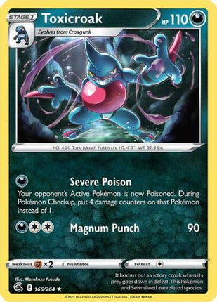 Toxicroak - 166/264 [SWSH08: Fusion Strike] Reverse Holofoil