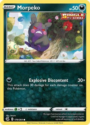 Morpeko (179) - 179/264 [SWSH08: Fusion Strike] Reverse Holofoil