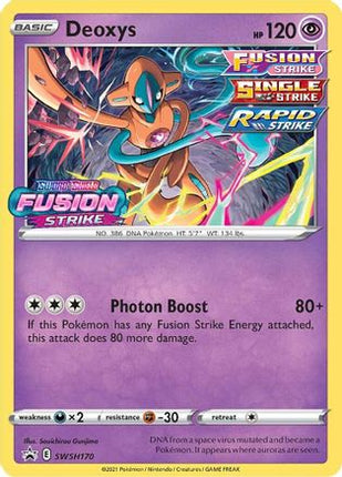 Deoxys - SWSH170 (Prerelease) - SWSH170/null [SWSH: Sword & Shield Promo Cards] Holofoil