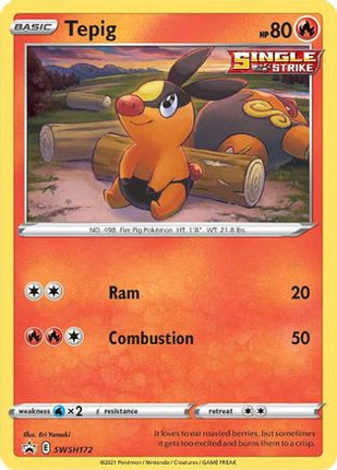 Tepig - SWSH172 - SWSH172/null [SWSH: Sword & Shield Promo Cards] Holofoil