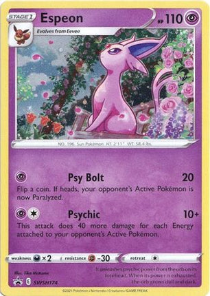 Espeon - SWSH174 - SWSH174/null [SWSH: Sword & Shield Promo Cards] Holofoil
