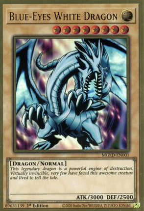 Blue-Eyes White Dragon (Premium Gold Rare) [MGED-EN001] 1st Edition