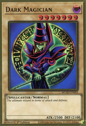 Dark Magician (Premium Gold Rare) [MGED-EN002] 1st Edition