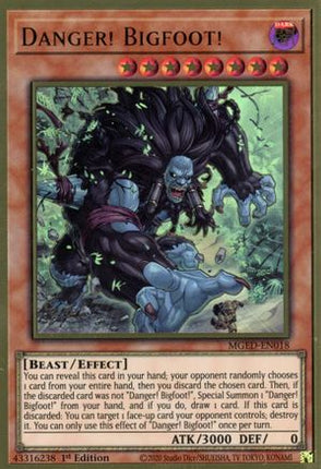 Danger! Bigfoot! (Premium Gold Rare) [MGED-EN018] 1st Edition