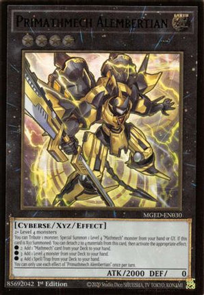 Primathmech Alembertian (Premium Gold Rare) [MGED-EN030] 1st Edition