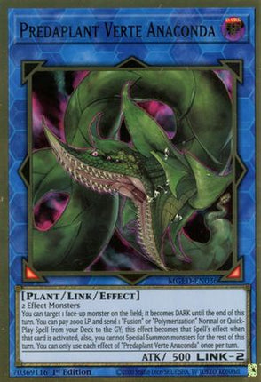 Predaplant Verte Anaconda (Premium Gold Rare) [MGED-EN036] 1st Edition