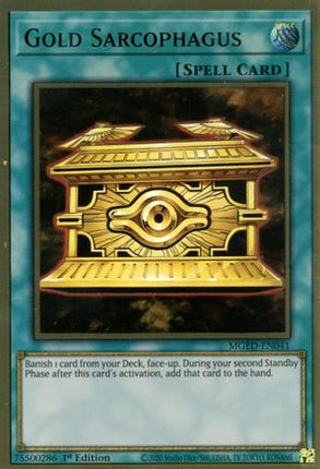 Gold Sarcophagus (Premium Gold Rare) [MGED-EN041] 1st Edition