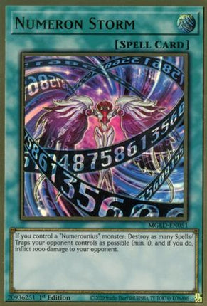 Numeron Storm (Premium Gold Rare) [MGED-EN051] 1st Edition