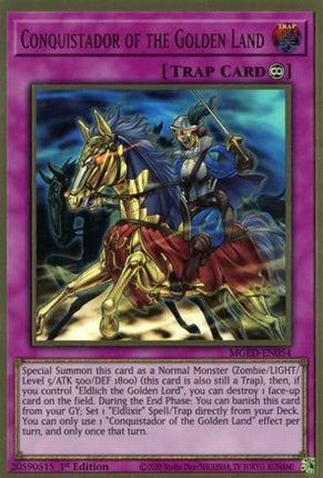 Conquistador of the Golden Land (Premium Gold Rare) [MGED-EN054] 1st Edition