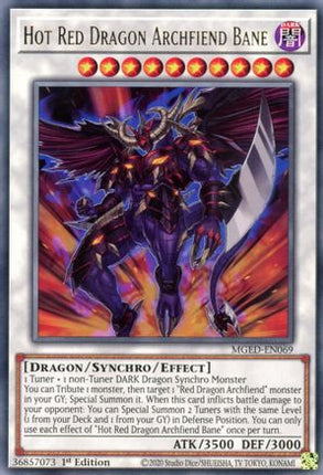 Hot Red Dragon Archfiend Bane (Rare) [MGED-EN069] 1st Edition