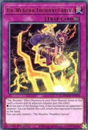 The Weather Thundery Canvas (Rare) [MGED-EN100] 1st Edition
