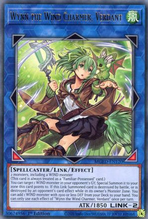Wynn the Wind Charmer, Verdant (Rare) [MGED-EN120] 1st Edition