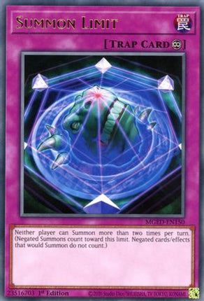 Summon Limit (Rare) [MGED-EN150] 1st Edition