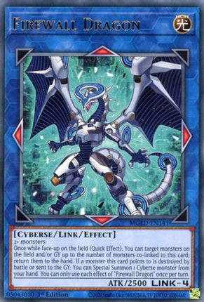 Firewall Dragon (Teal Original Art) (Rare) [MGED-EN141] 1st Edition