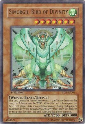 Simorgh, Bird of Divinity (Ultra Rare) [SD8-EN001] Structure Deck: Lord of the Storm 1st Edition