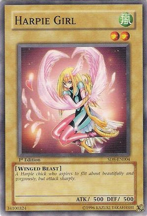 Harpie Girl (Common / Short Print) [SD8-EN004] Structure Deck: Lord of the Storm 1st Edition