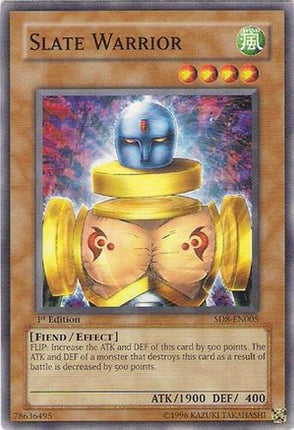 Slate Warrior (Common / Short Print) [SD8-EN005] Structure Deck: Lord of the Storm Unlimited