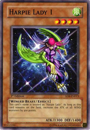 Harpie Lady 1 (Common / Short Print) [SD8-EN013] Structure Deck: Lord of the Storm Unlimited