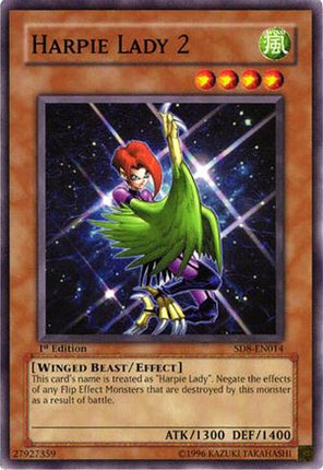 Harpie Lady 2 (Common / Short Print) [SD8-EN014] Structure Deck: Lord of the Storm 1st Edition