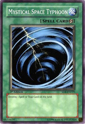 Mystical Space Typhoon (Common / Short Print) [SD8-EN019] Structure Deck: Lord of the Storm Unlimited
