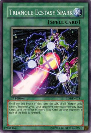 Triangle Ecstasy Spark (Common / Short Print) [SD8-EN025] Structure Deck: Lord of the Storm 1st Edition