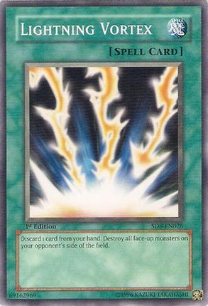 Lightning Vortex (Common / Short Print) [SD8-EN026] Structure Deck: Lord of the Storm 1st Edition