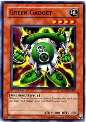 Green Gadget (Common / Short Print) [SD10-EN006] Structure Deck: Machine Re-Volt 1st Edition