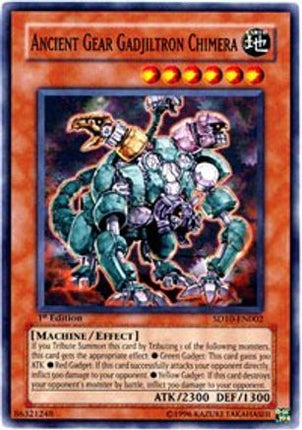 Ancient Gear Gadjiltron Chimera (Common / Short Print) [SD10-EN002] Structure Deck: Machine Re-Volt Unlimited