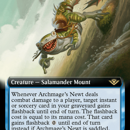 Archmage's Newt (Extended Art) [Outlaws of Thunder Junction] Foil