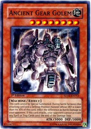 Ancient Gear Golem (Common / Short Print) [SD10-EN012] Structure Deck: Machine Re-Volt Unlimited
