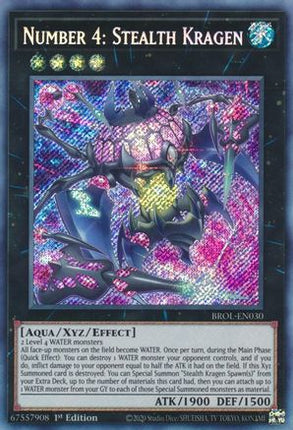Number 4: Stealth Kragen (Secret Rare) [BROL-EN030] 1st Edition
