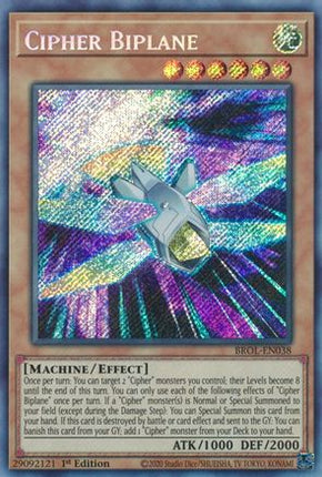 Cipher Biplane (Secret Rare) [BROL-EN038] 1st Edition