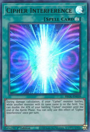Cipher Interference (Ultra Rare) [BROL-EN039] 1st Edition