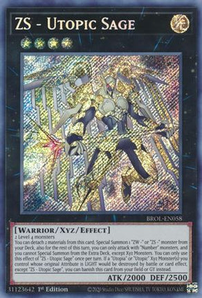 ZS - Utopic Sage (Secret Rare) [BROL-EN058] 1st Edition