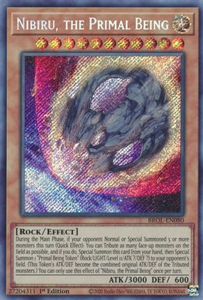 Nibiru, the Primal Being (Secret Rare) [BROL-EN080] 1st Edition