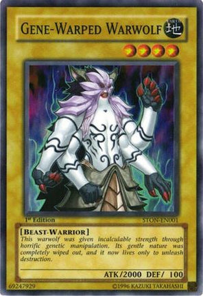 Gene-Warped Warwolf (Super Rare) [STON-EN001] Strike of Neos 1st Edition