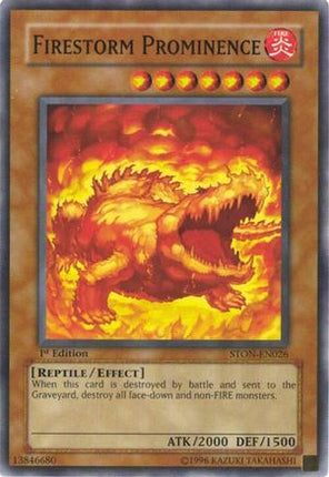 Firestorm Prominence (Common / Short Print) [STON-EN026] Strike of Neos Unlimited