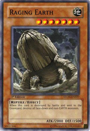 Raging Earth (Common / Short Print) [STON-EN027] Strike of Neos Unlimited