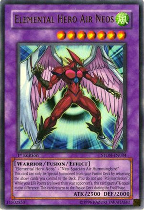 Elemental Hero Air Neos (Ultra Rare) [STON-EN034] Strike of Neos 1st Edition