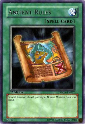 Ancient Rules (Rare) [STON-EN037] Strike of Neos Unlimited