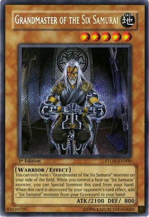 Grandmaster of the Six Samurai (Secret Rare) [STON-EN000] Strike of Neos 1st Edition