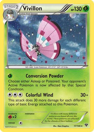 Vivillon - 17/146 (Cosmos Holo) [Blister Exclusives] Holofoil