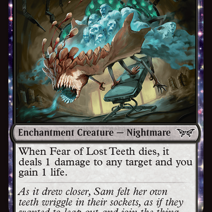 Fear of Lost Teeth [Duskmourn: House of Horror] Foil