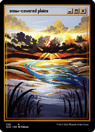 Snow-Covered Plains (PixelSnowLands.jpg) (Foil Etched) [Secret Lair Drop Series] Foil