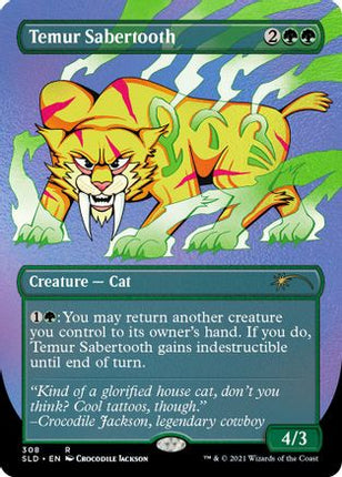 Temur Sabertooth (Foil Etched) [Secret Lair Drop Series] Foil