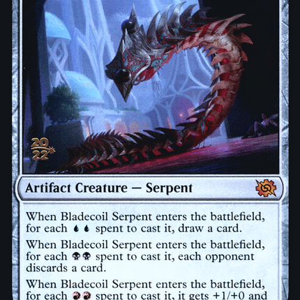 Bladecoil Serpent [The Brothers' War Promos] Prerelease Foil