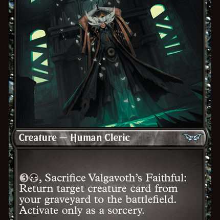 Valgavoth's Faithful [Duskmourn: House of Horror] Foil